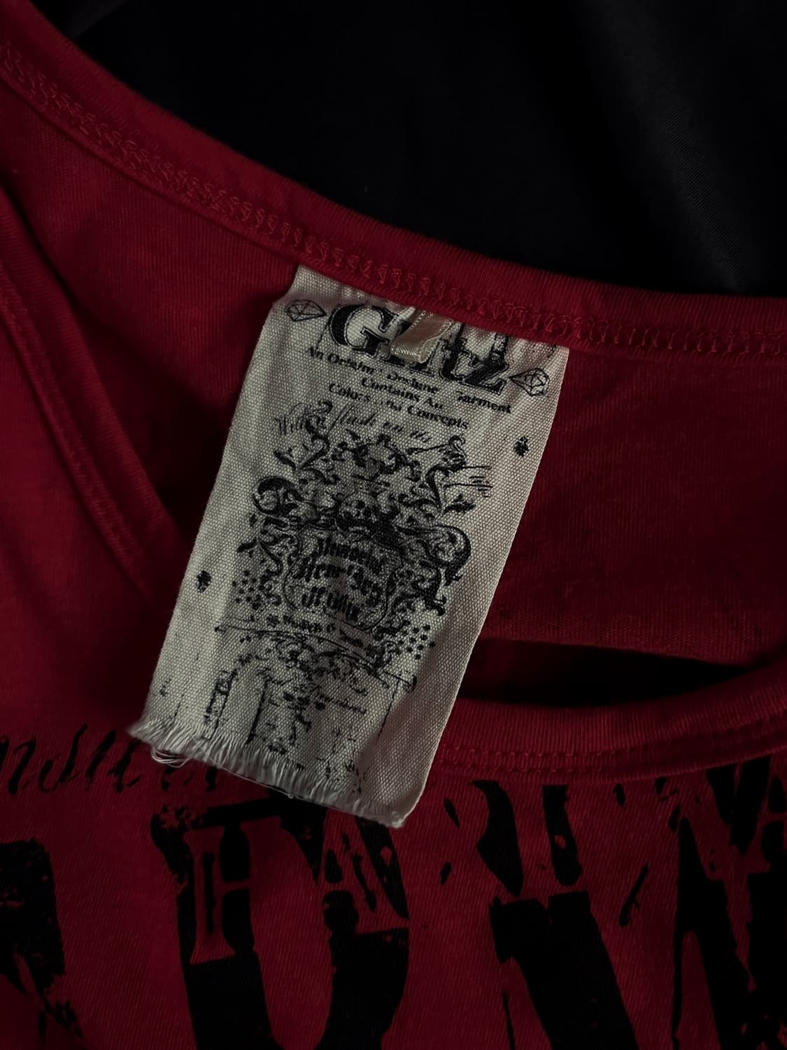 글리츠 Glitz 지퍼 디테일 펑크 반팔 티 상품이미지7