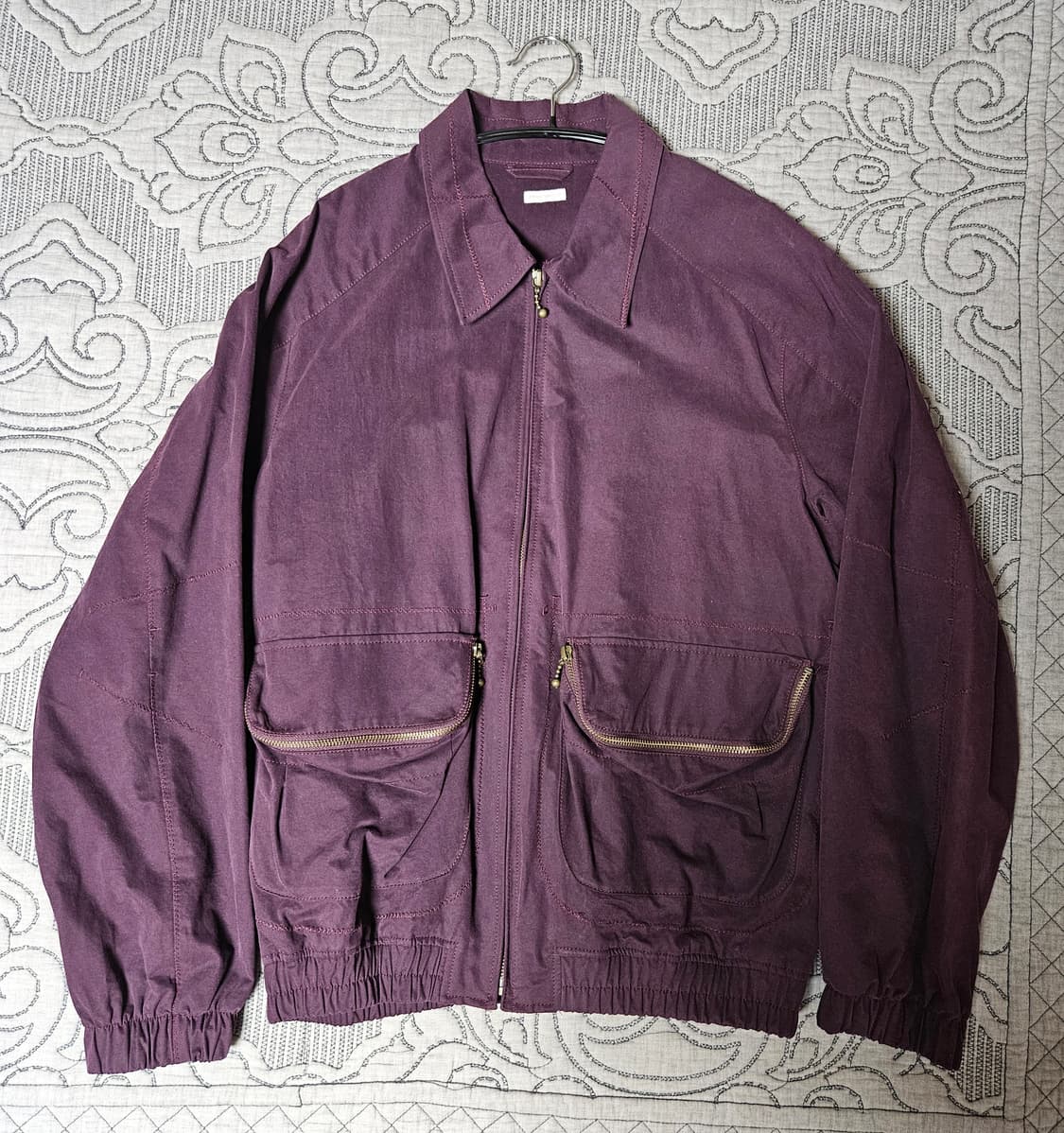 [2] anonimo(a) 더 포켓 블루종 자켓 딥 퍼플 상품이미지1