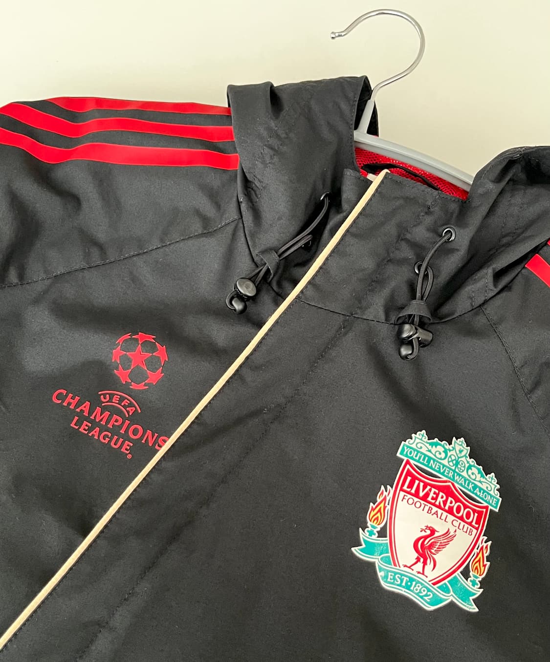 S)리버풀 아디다스 09-10 챔스 바람막이 자켓 블랙 상품이미지3