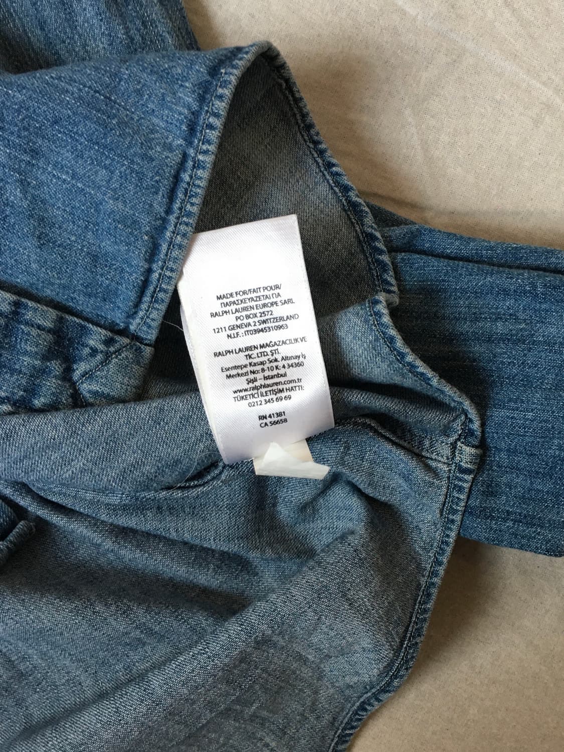 폴로 랄프로렌 자수 데님 셔츠 상품이미지8