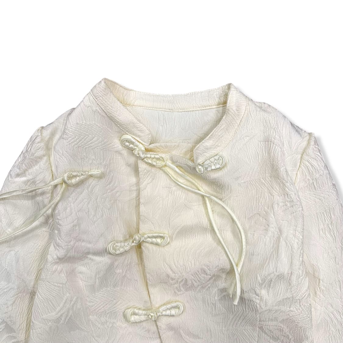 Ivory China Button Embroidered Detail Ja 상품이미지3