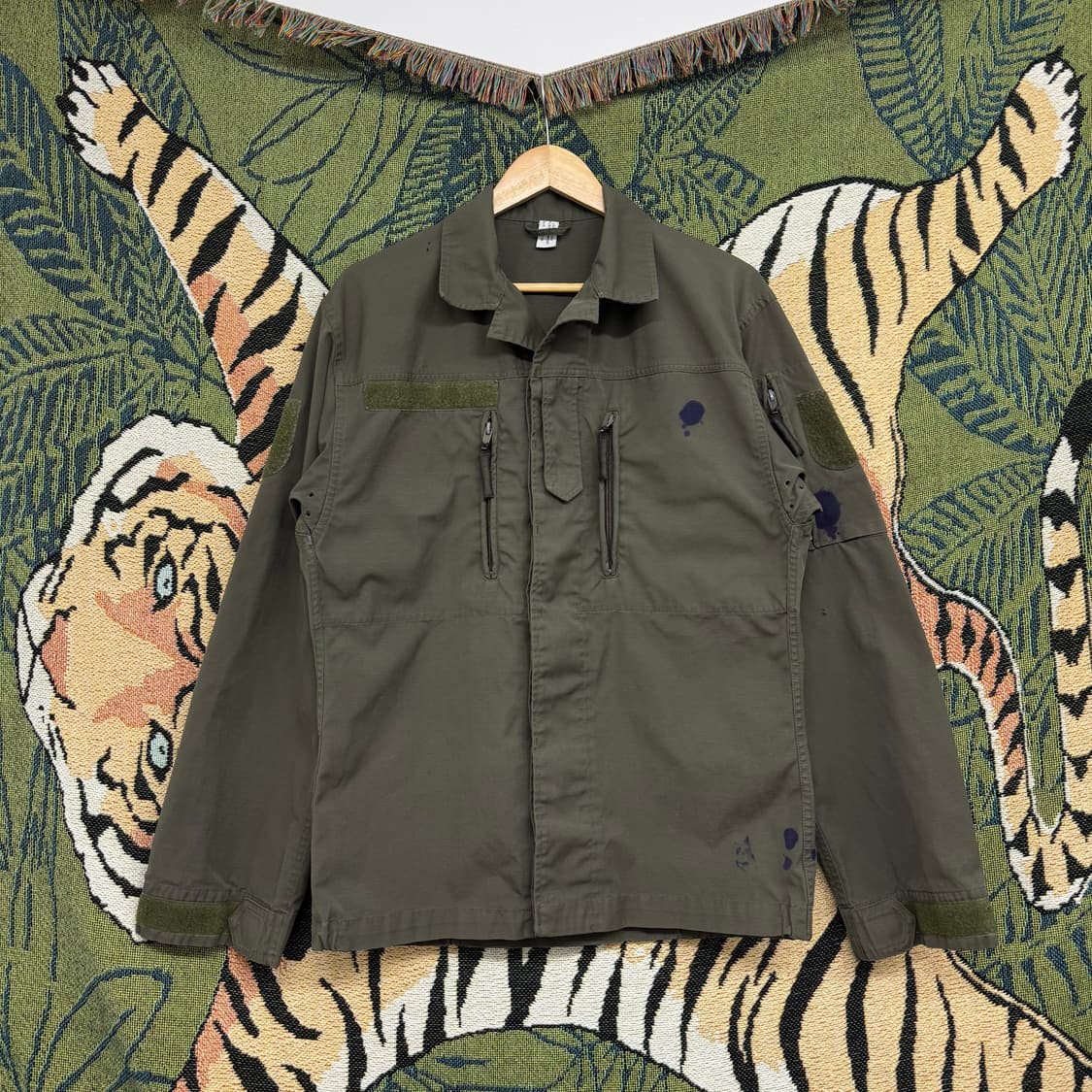 오스트리아군 올리브 필드 자켓 (S) 상품이미지1