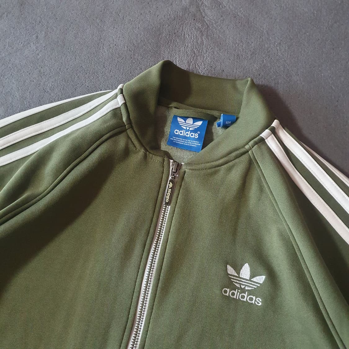 빈티지 아디다스 카키 트랙탑 져지 105 XL 상품이미지3