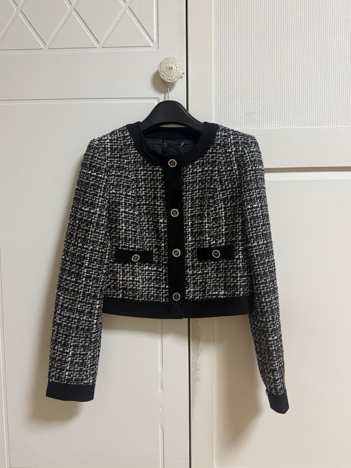 게스 크롭 트위드 자켓 XS 상품이미지2