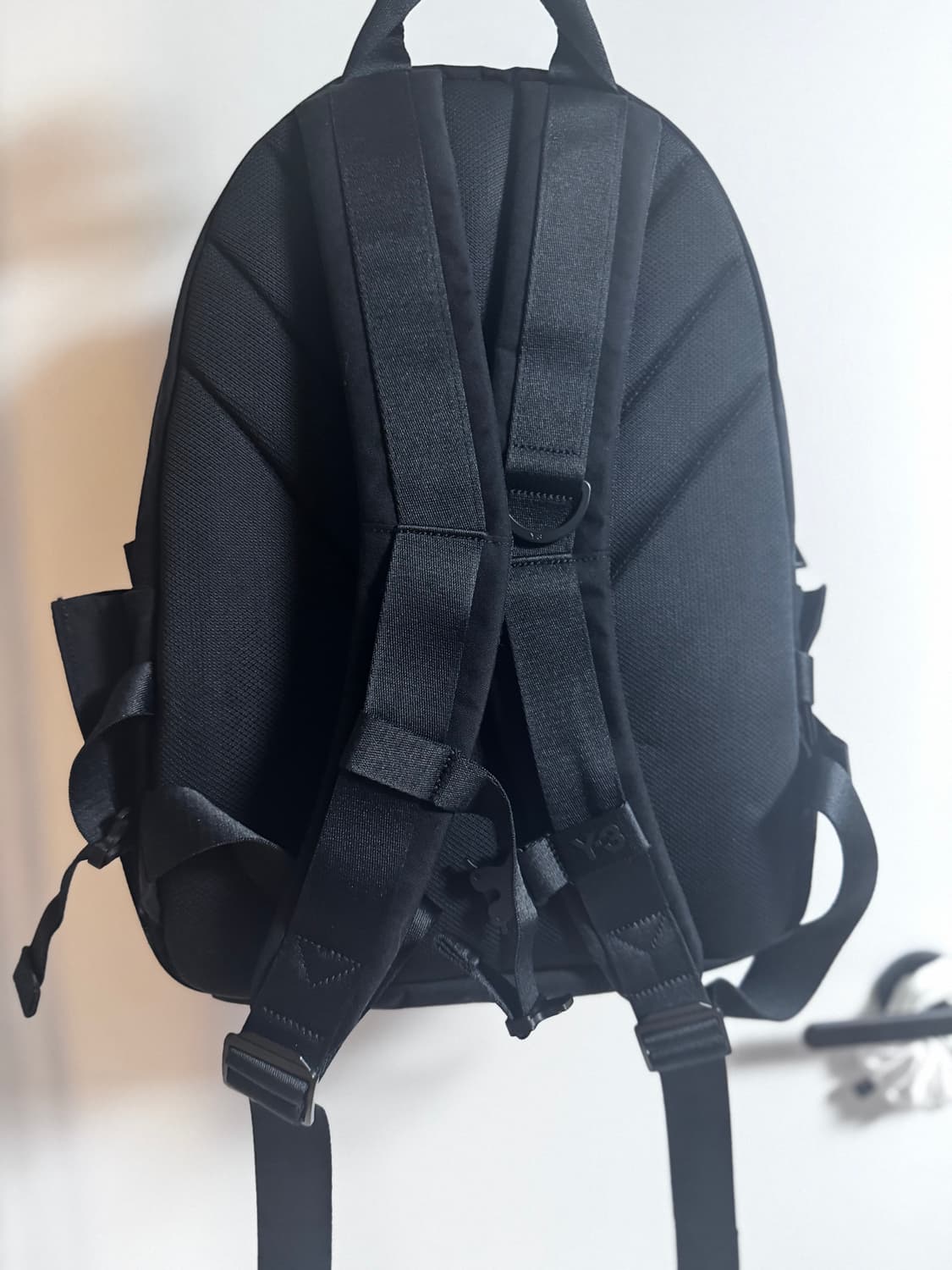 Y-3 로고 나일론 지퍼 백팩 JW6215 BLACK 상품이미지2