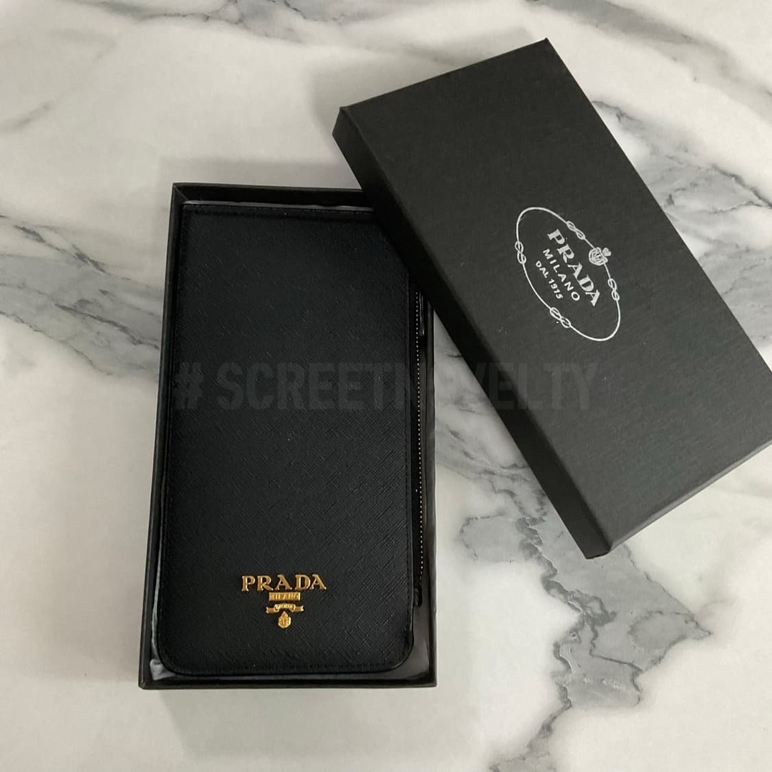 프라다 사피아노 카드지갑 동전지갑 블랙 풀박스 상품이미지10