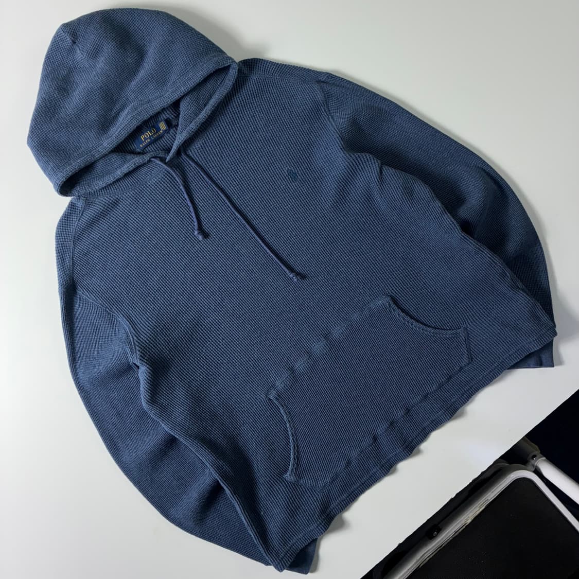 Polo  폴로 랄프로렌 자수 코튼 와플 니트 후드티  상품이미지2