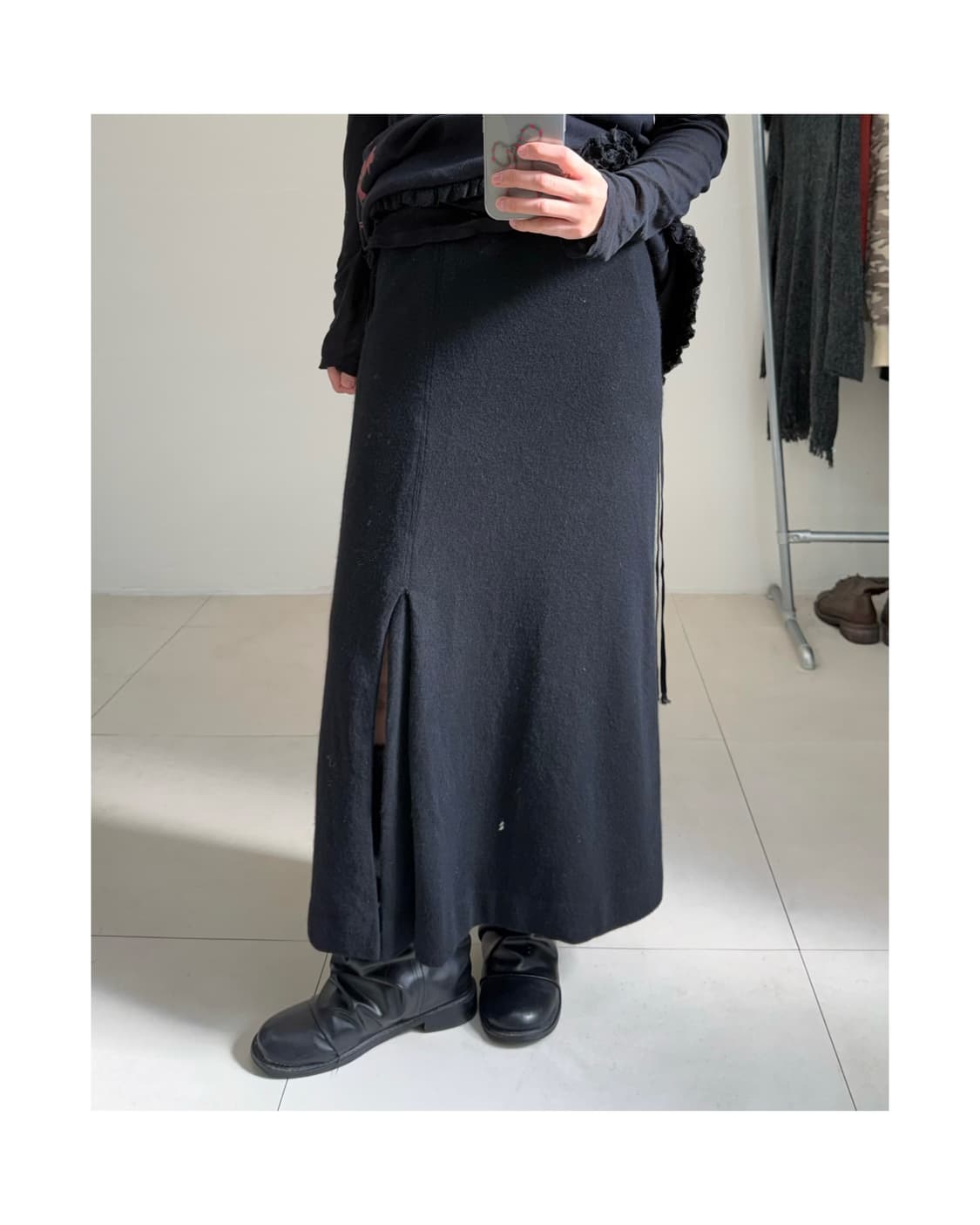 빈티지 슬릿 스커트 상품이미지1