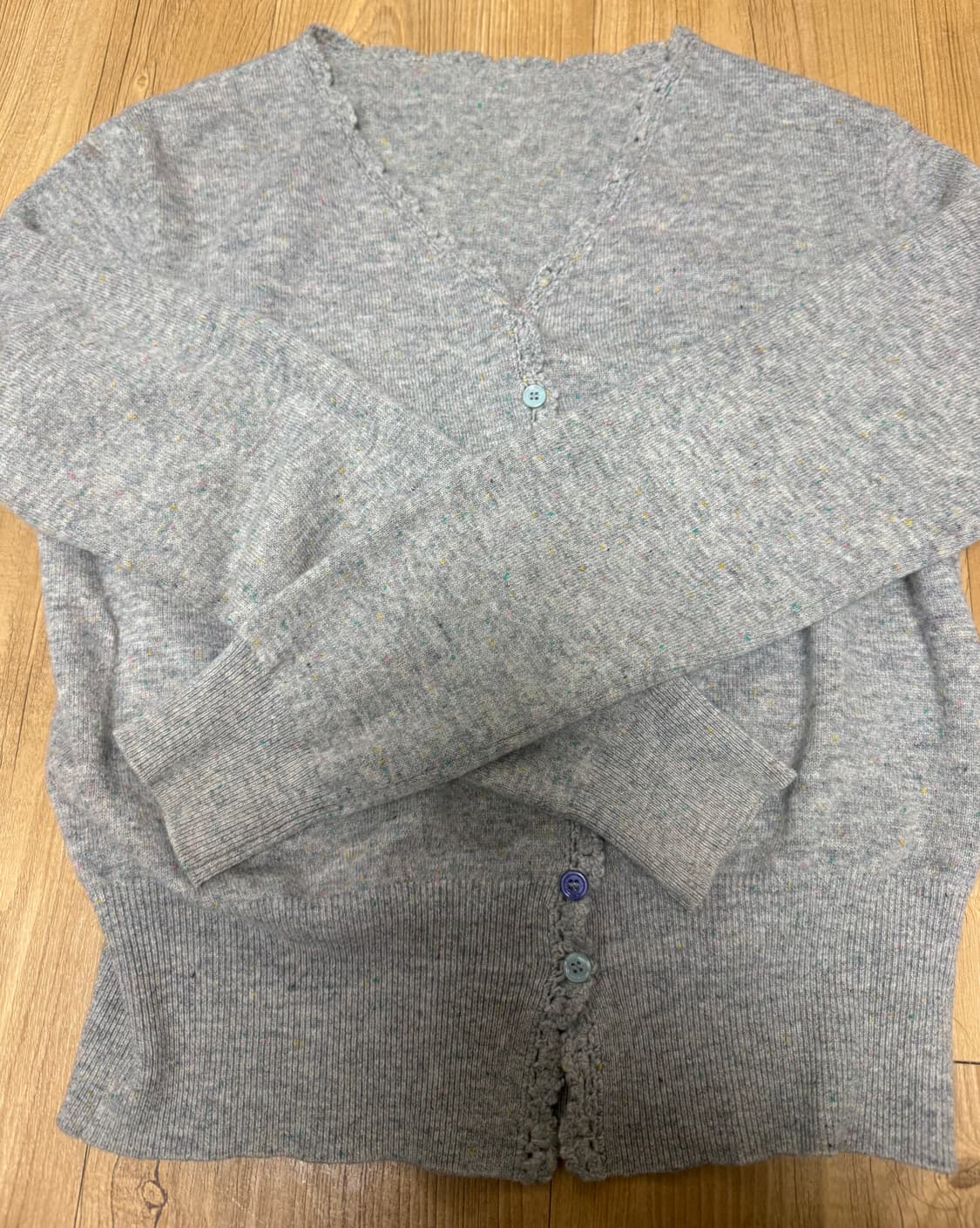 르니나 SALENA 울 브이넥 가디건 그레이 상품이미지7