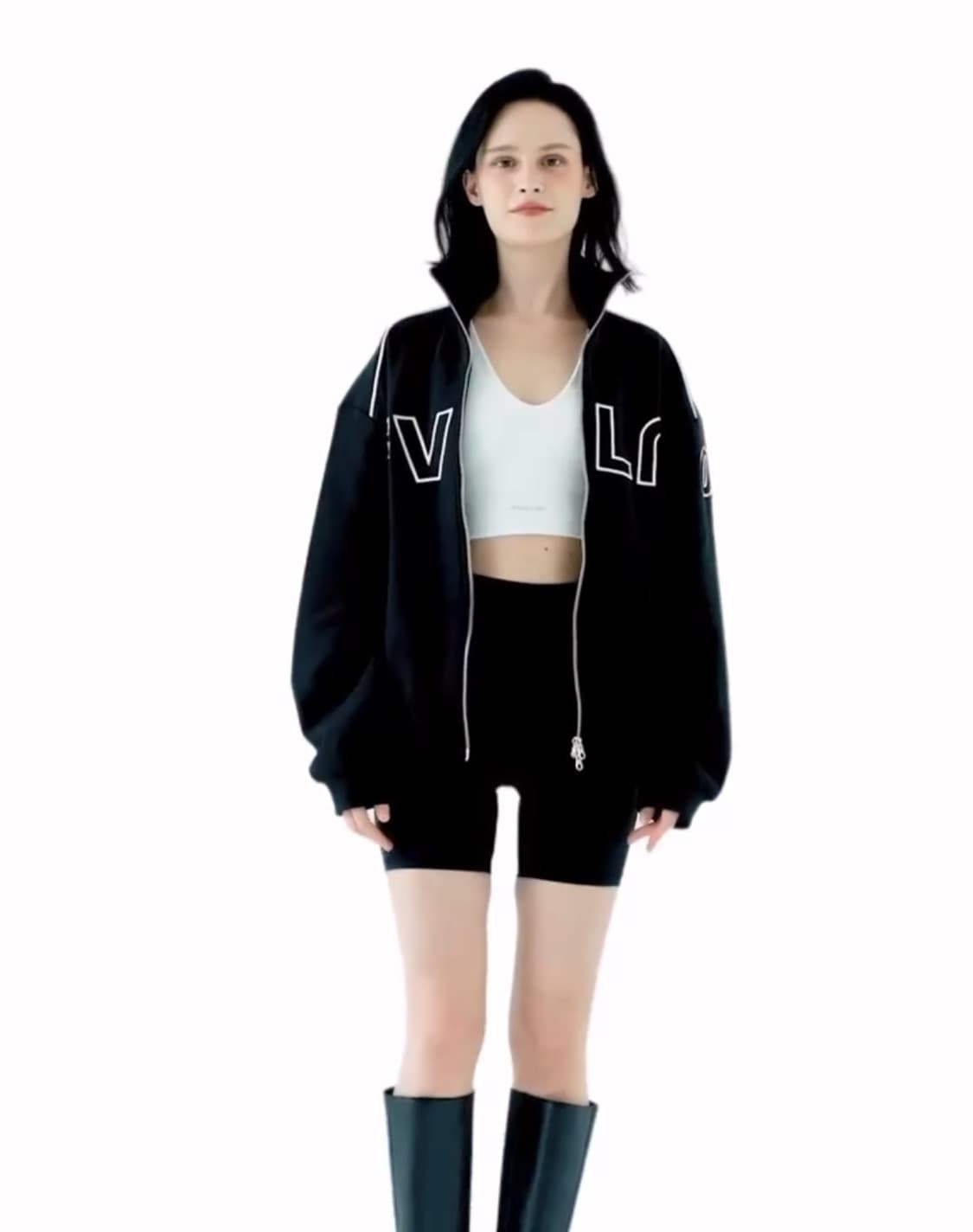 (미착용 새상품) 파이브라인 full zip-up 집업 자켓 (블랙) 상품이미지1