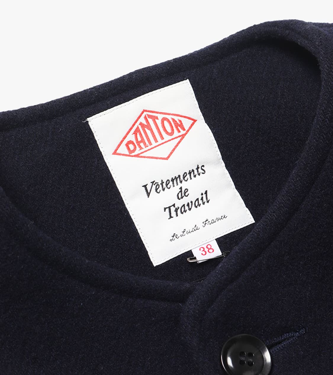 DANTON - LIGHT PILE NON COLLAR JACKET 상품이미지6