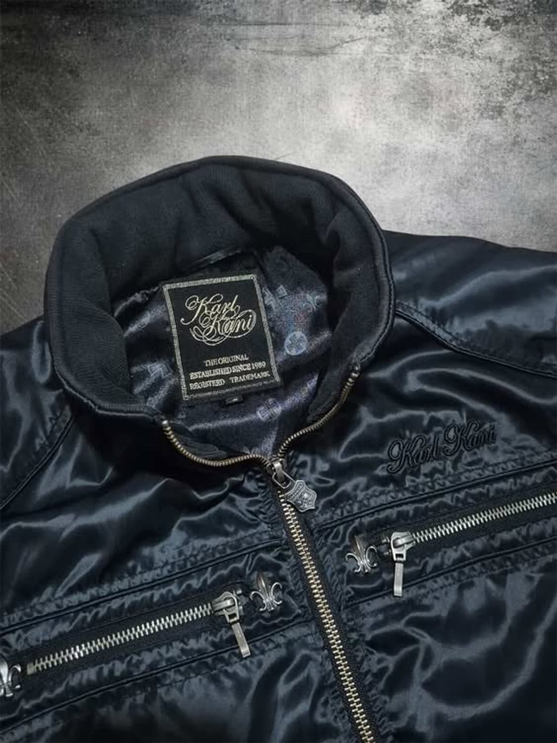 [Karl Kani] High neck glossy jacket 상품이미지3