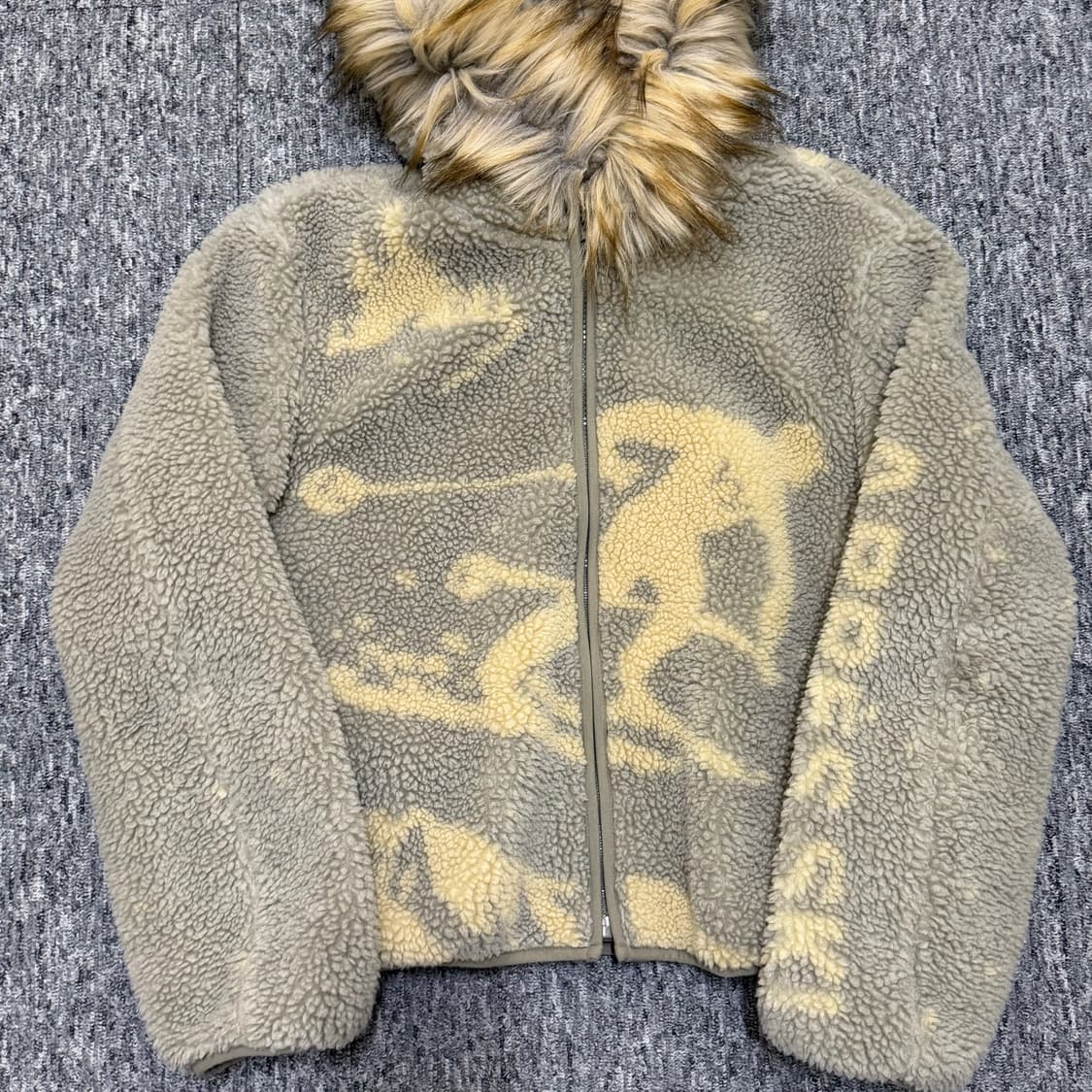 Open yy 오픈와이와이 후리스 아우터 후드 퍼 뽀글이 자켓 상품이미지4