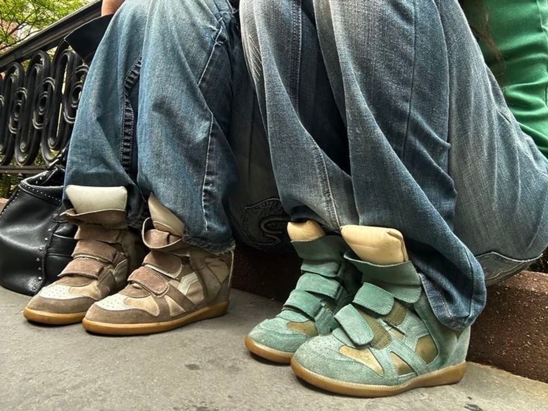 (풀구성 새상품) 이자벨 마랑 베켓 스니커즈 그린 36 상품이미지6