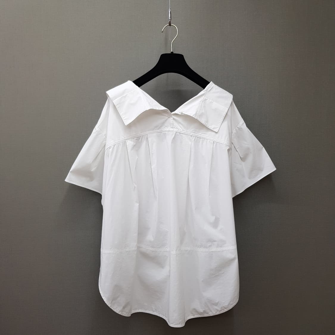 오즈세컨 2022 빅카라 플랩포켓 반팔 셔츠블라우스 M사이즈 상품이미지5