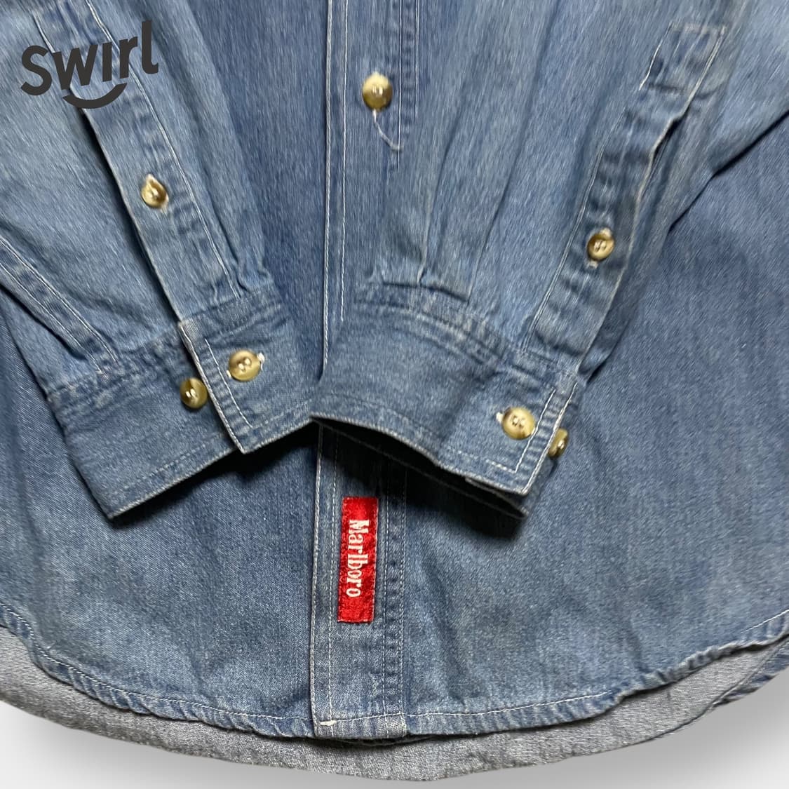 🌊90s Marlboro work denim shirts 상품이미지6