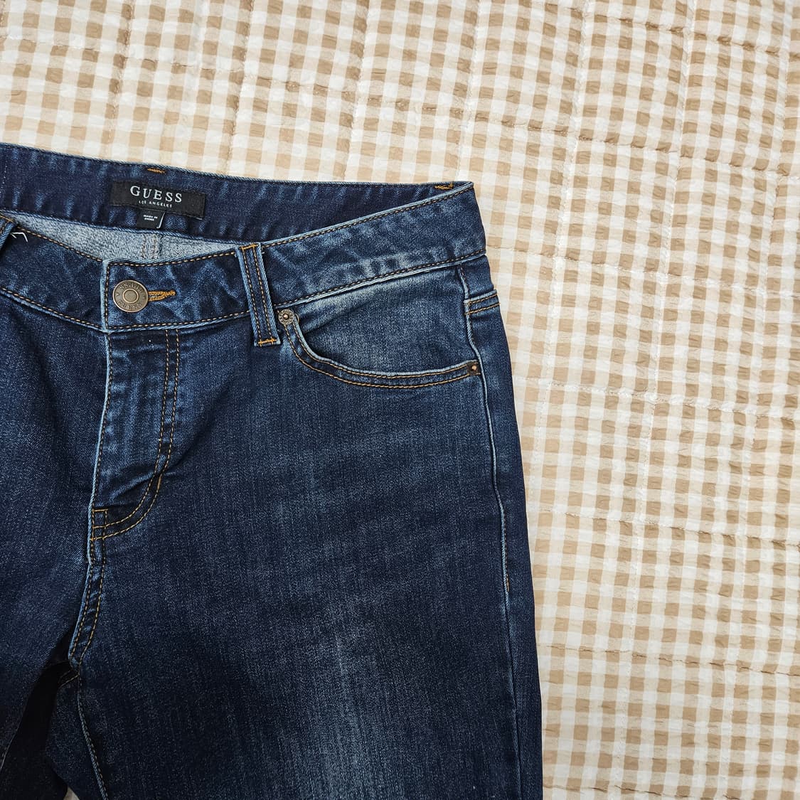 게스 기모 데님 스판 펑바지 남자32 상품이미지3