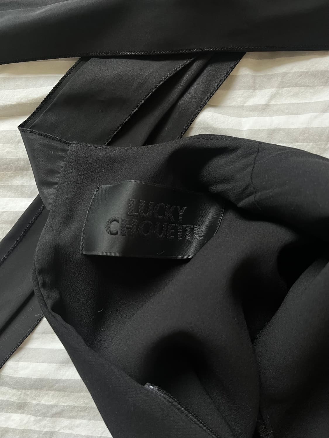 Lucky chouette Black mini dress(36) 상품이미지3