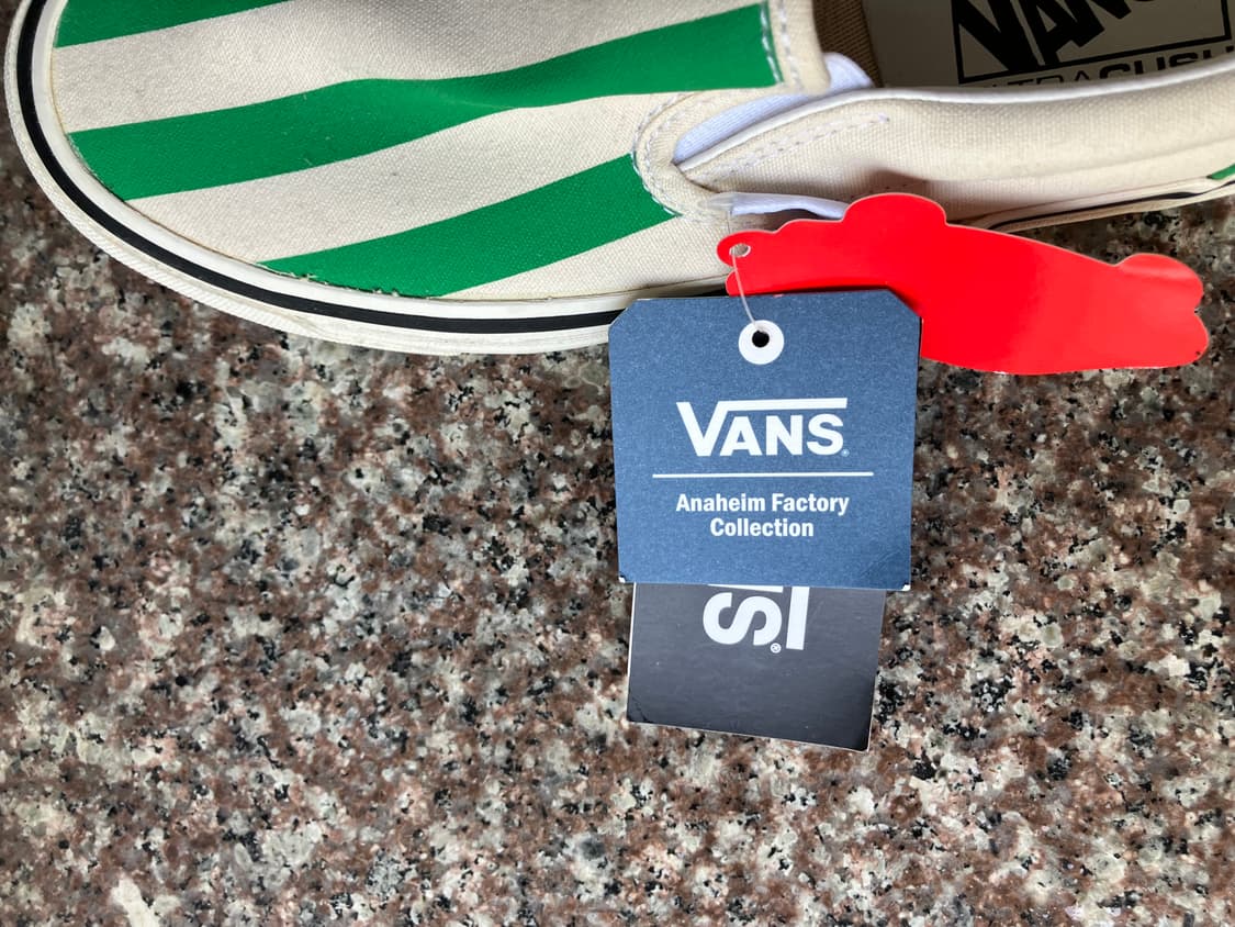 [새상품] 반스 애너하임 슬립온 스트라이프 그린 245 상품이미지5