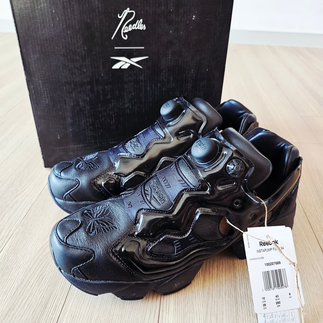 280 새제품) 리복 x 니들스 인스타펌프 퓨리 94 블랙 상품이미지4