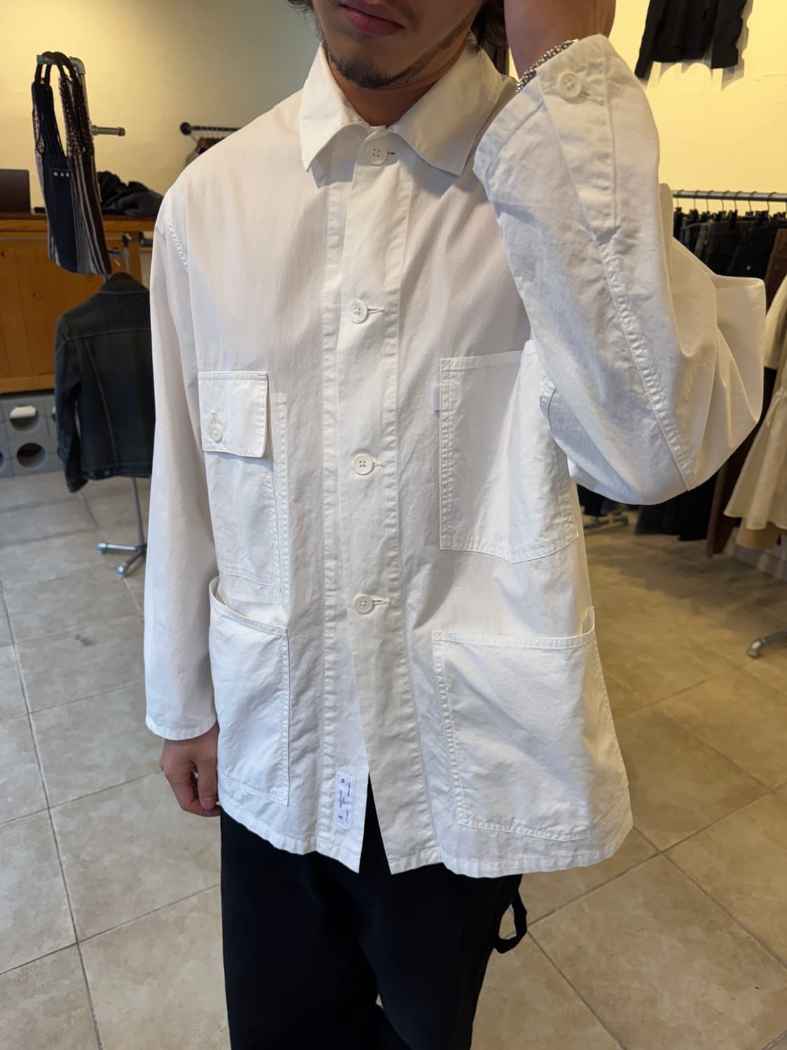 S.H White Work Chore Jacket 상품이미지2