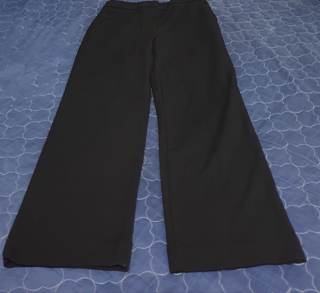 에잇세컨즈 세미와이드 기모 슬랙스 팬츠 블랙 (30) 상품이미지1