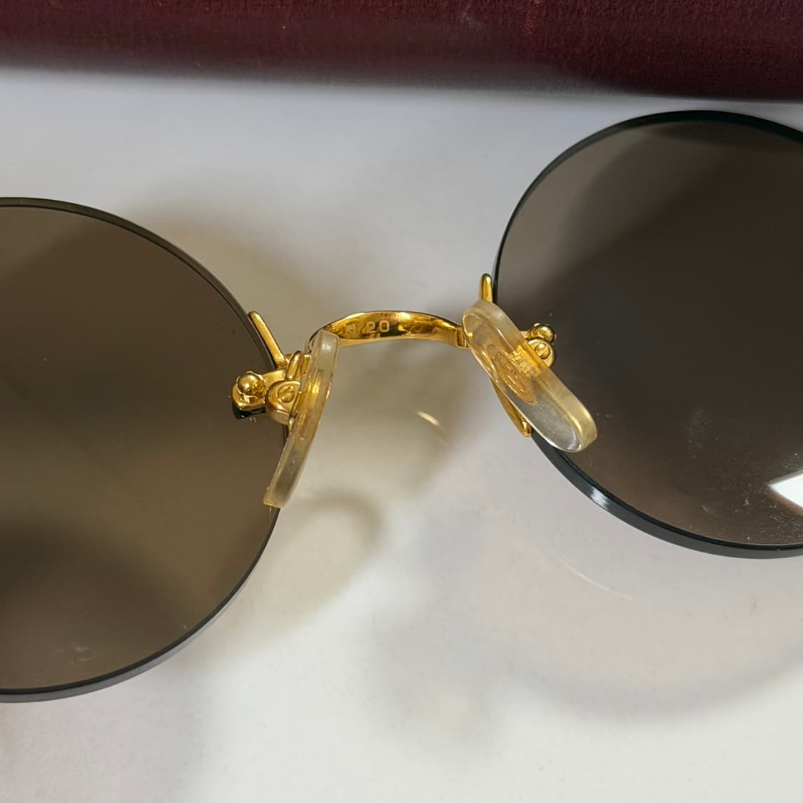 (OS) Cartier 까르띠에 빈티지 C 데코  무테 선글라스 안경 상품이미지8