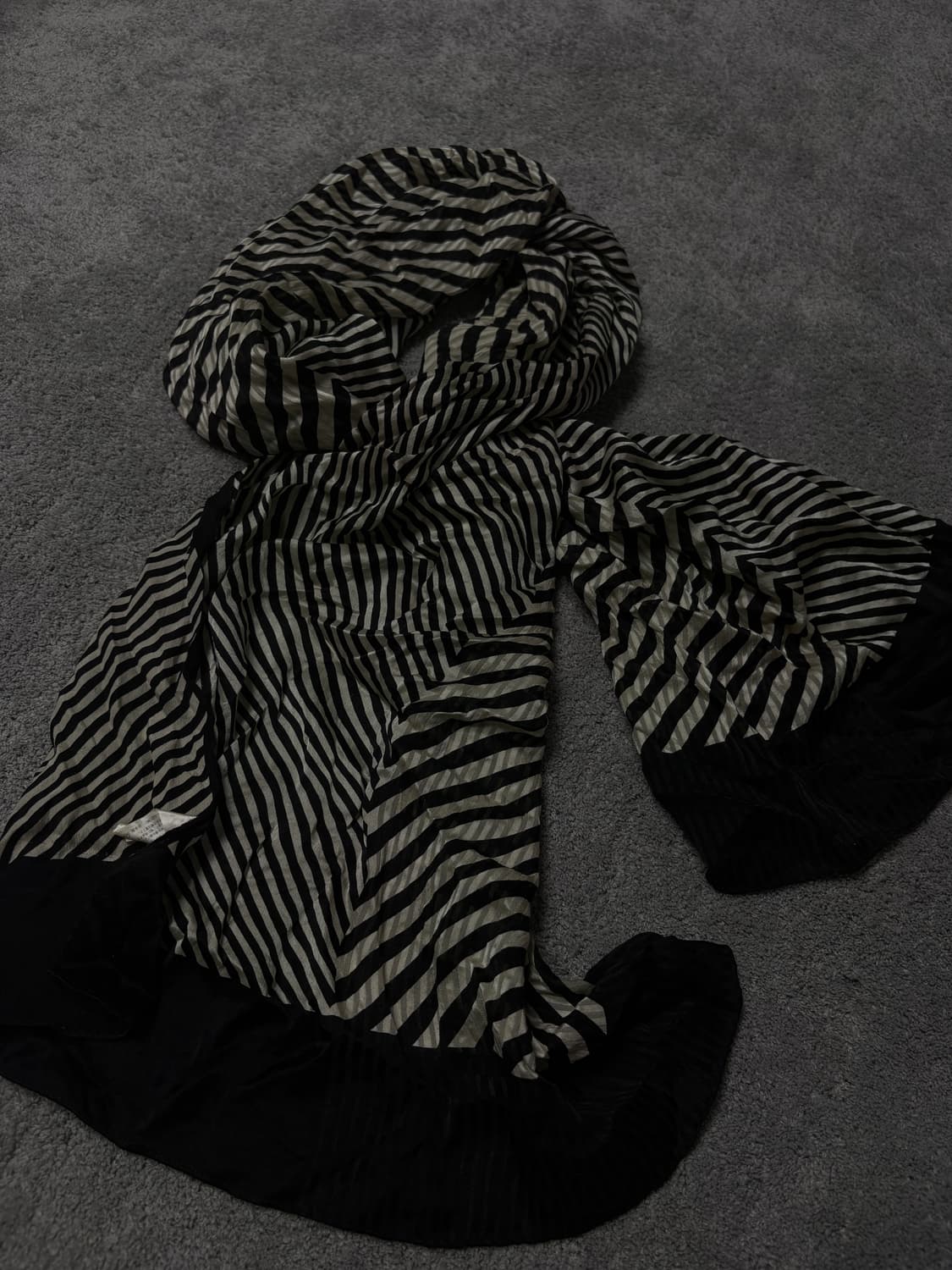 Vintage vkei punk mood stripe scarf 상품이미지2