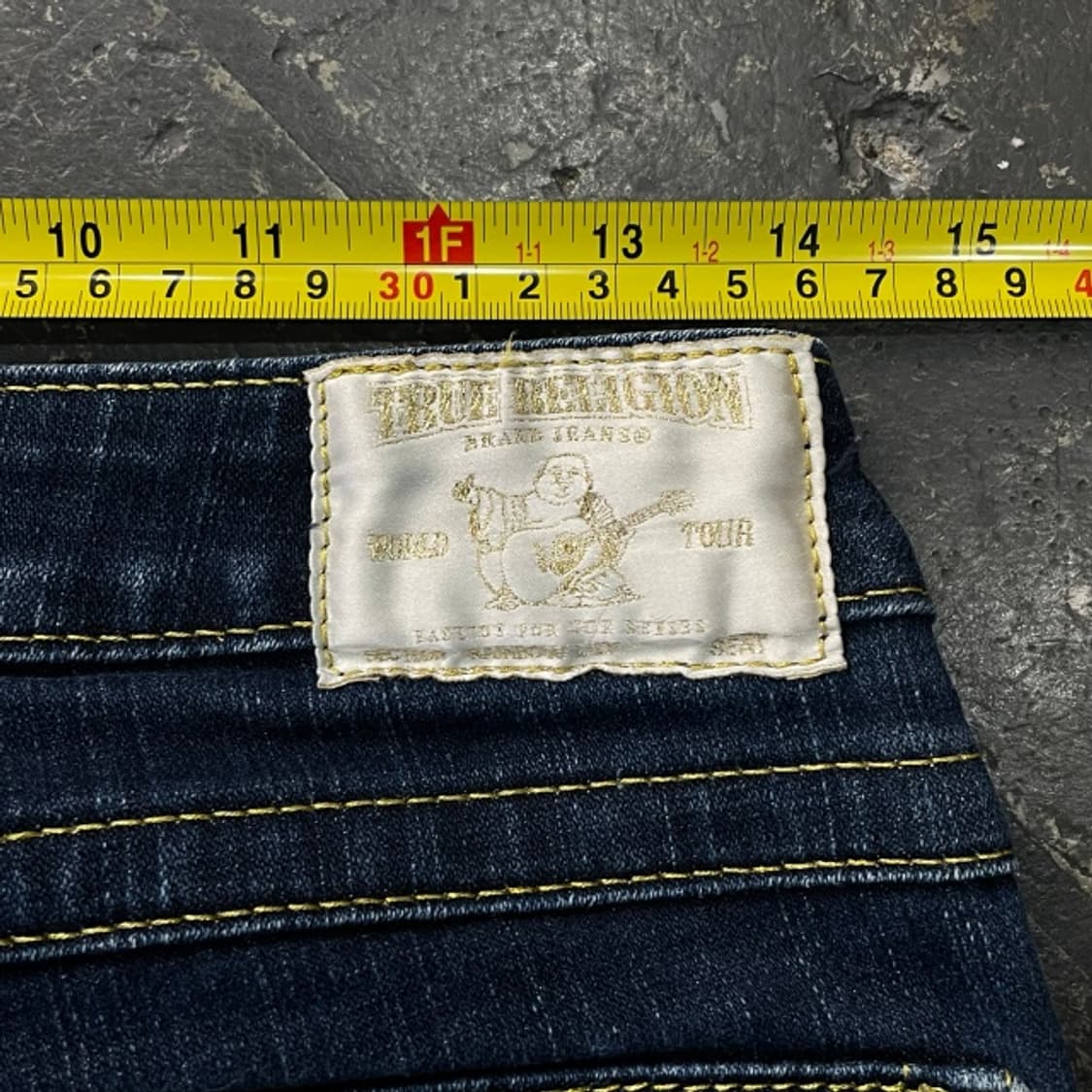 27 트루릴리전 옐로우 스티치 데님팬츠 상품이미지9