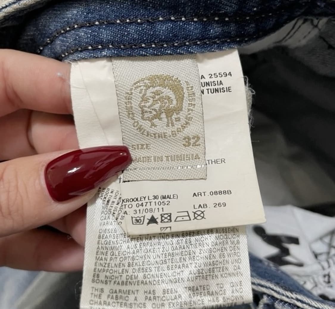 디젤 청바지 데님청바지 데님팬츠 30인치 상품이미지7