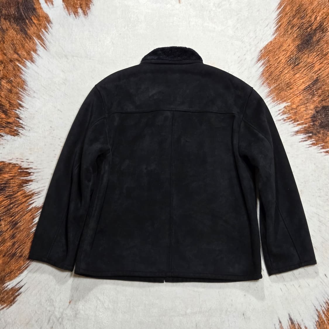 퍼 카라 블랙 무스탕 자켓 상품이미지4