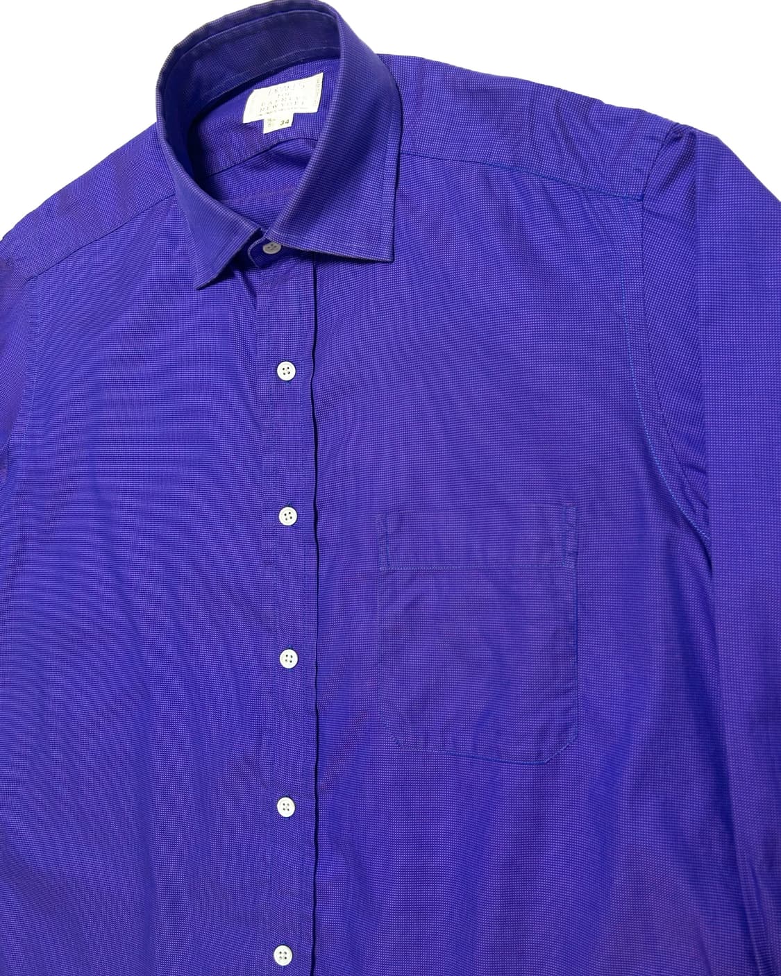 (34) 드레익스 영국산코튼 네이비×퍼플 핀 체크셔츠 상품이미지5