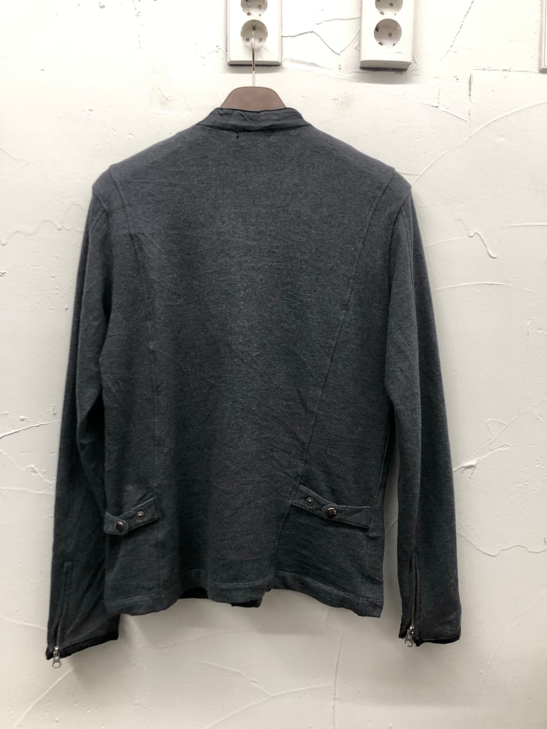 콤 사 이즘 코튼 바이커 자켓 상품이미지2