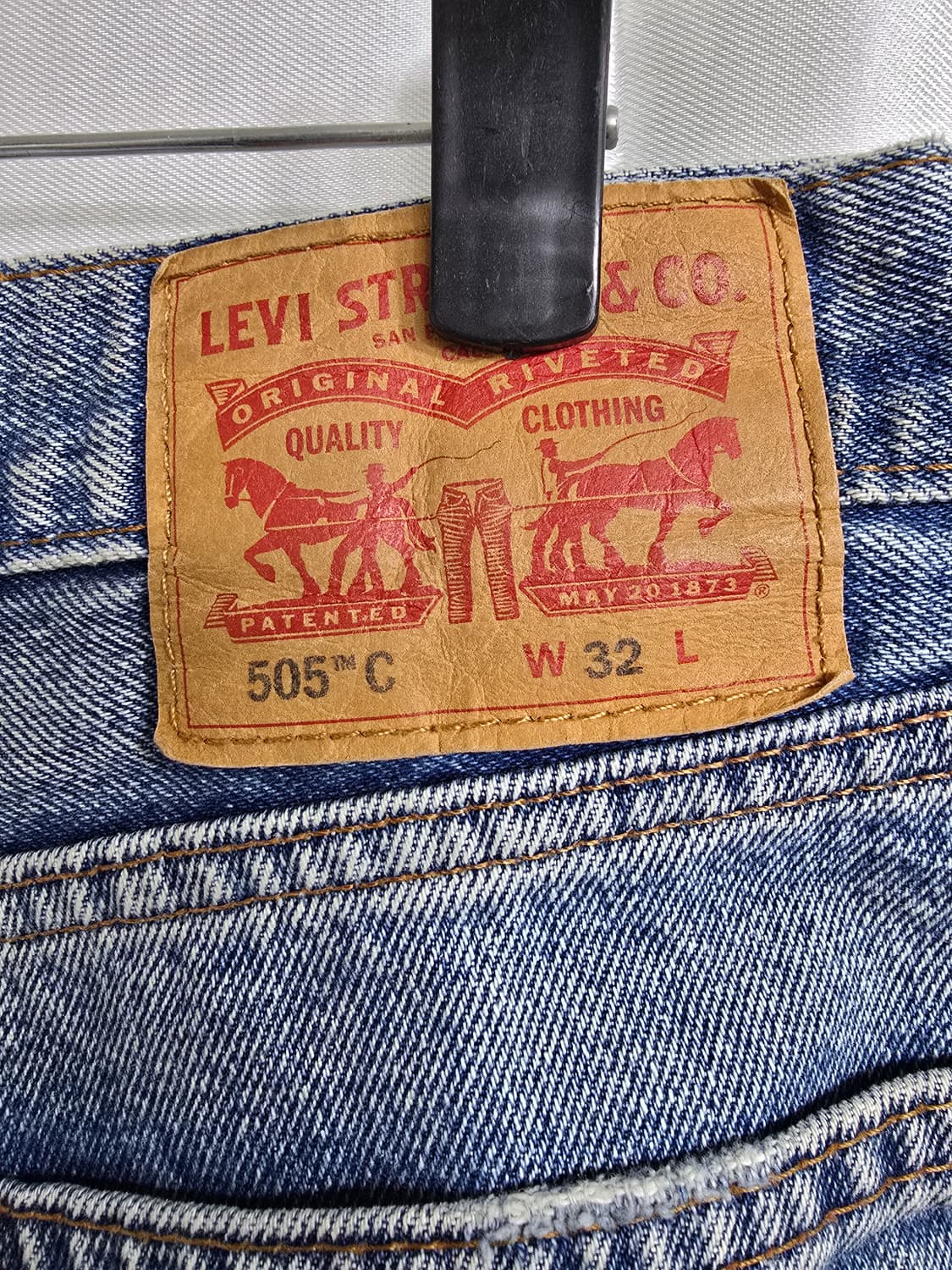 리바이스 505 데미지 워싱 반바지 (1590) 상품이미지3