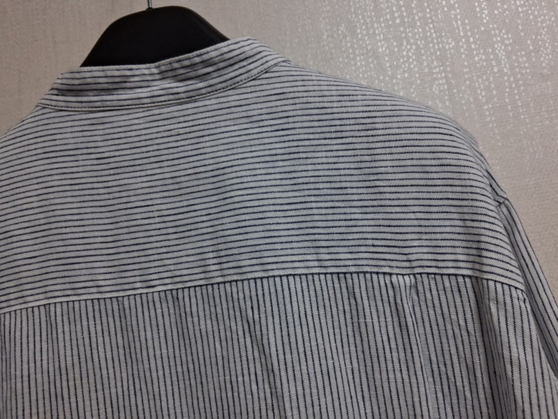 무인양품 MUJI 무지  린넨 셔츠원피스 100%린넨6677. L 상품이미지6