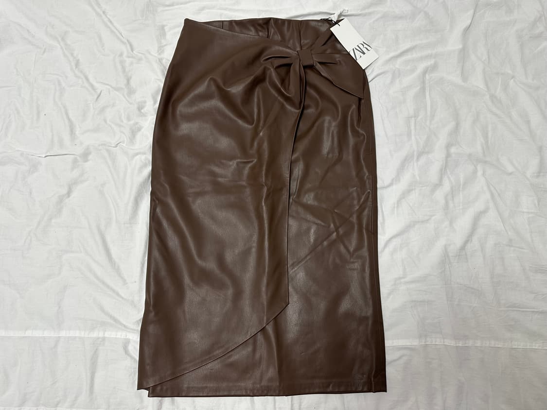 ZARA 자라 레더 치마 m (새상품) 상품이미지1