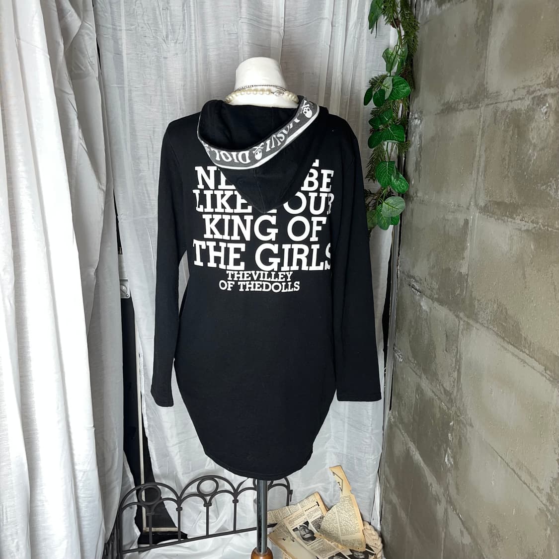 펑크 스컬 후드 롱슬리브 상품이미지3