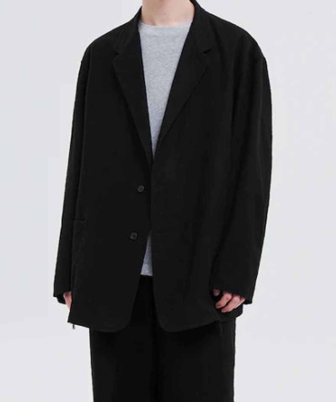 코모리 25FW cotton Flannel Jaket - Black 상품이미지3