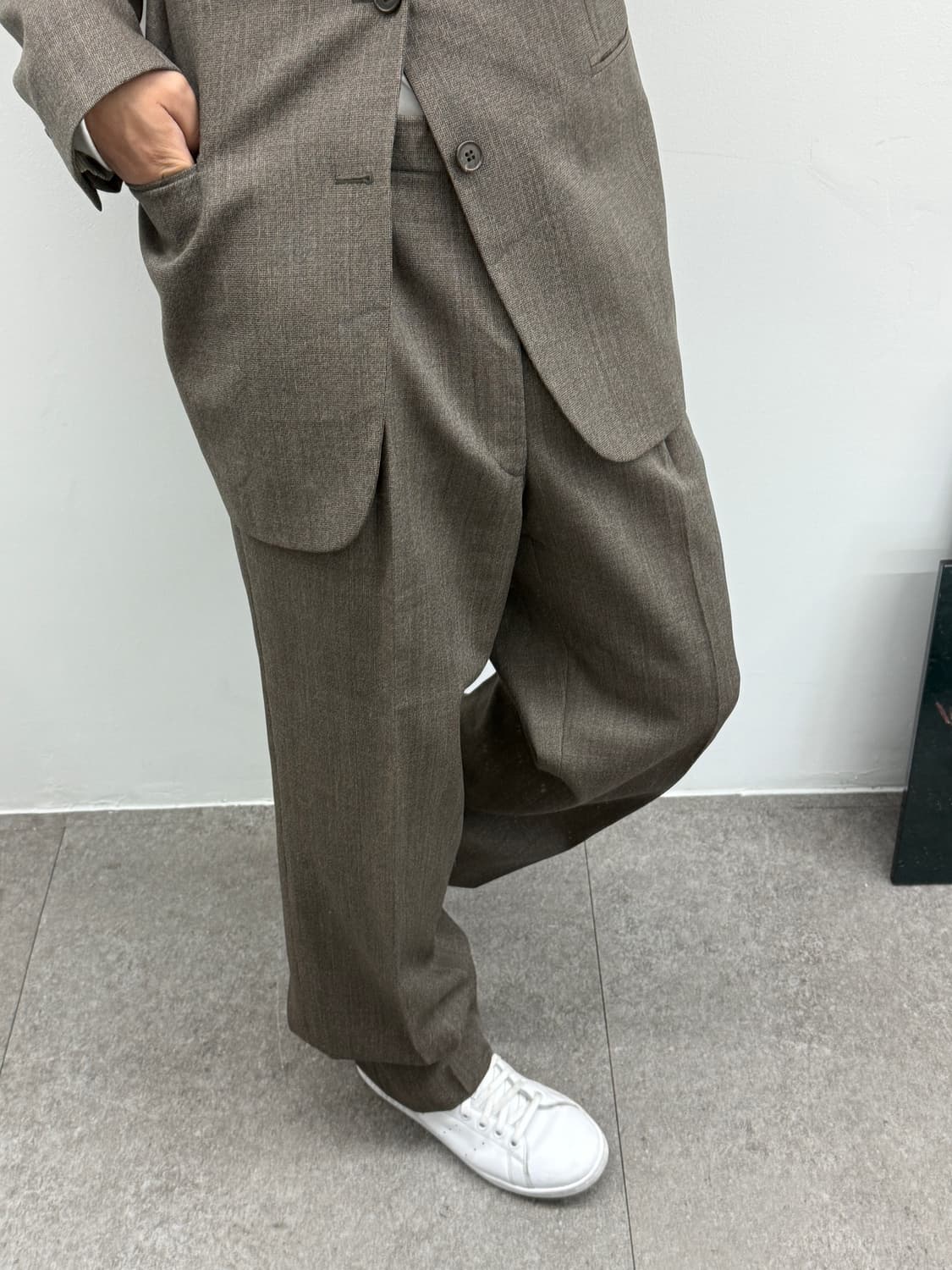 일본빈티지 스카발 원단의 맞춤제재 수트 상품이미지2