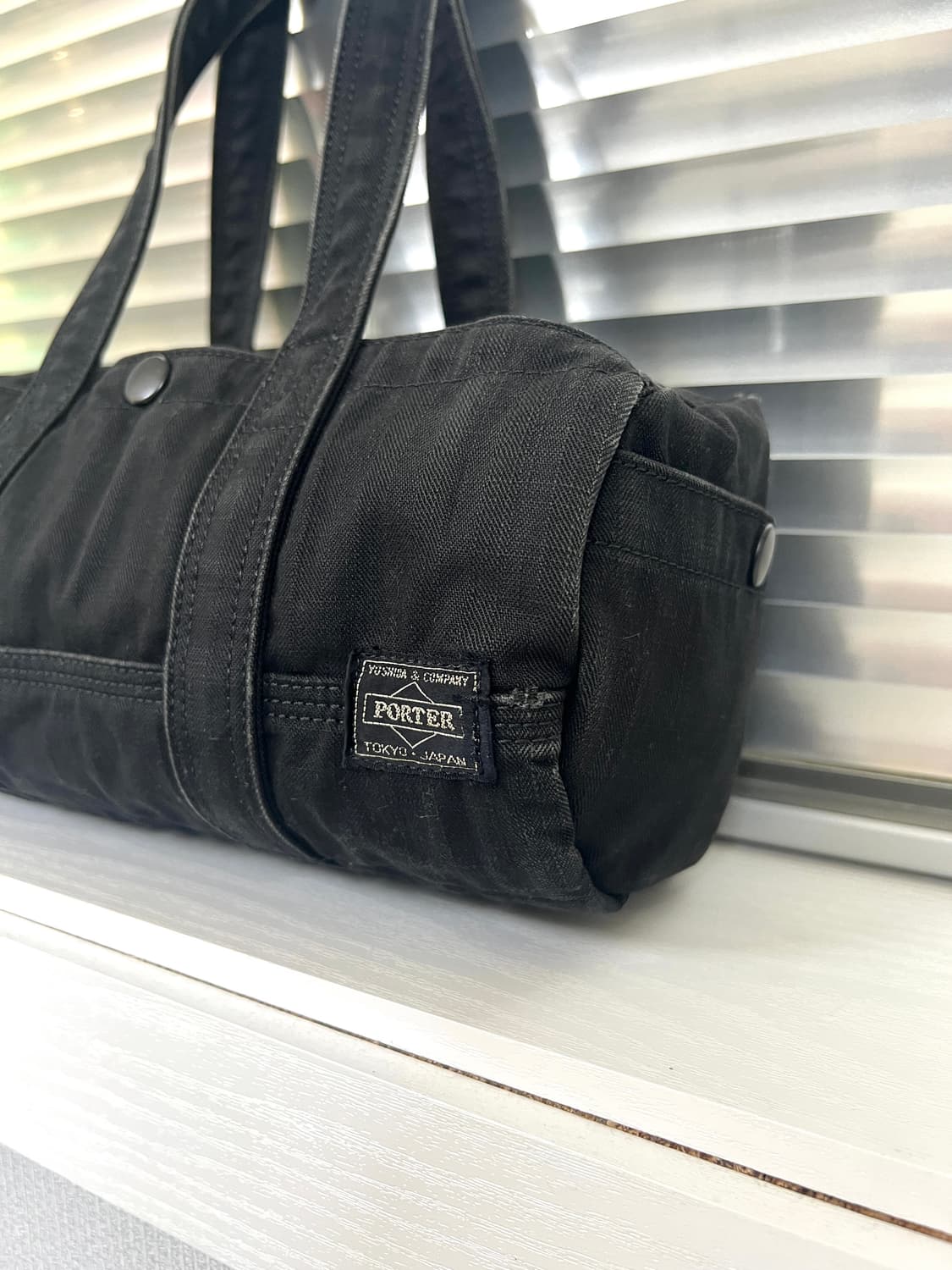 PORTER-CANVAS BOSTON BAG M(Black) 상품이미지7
