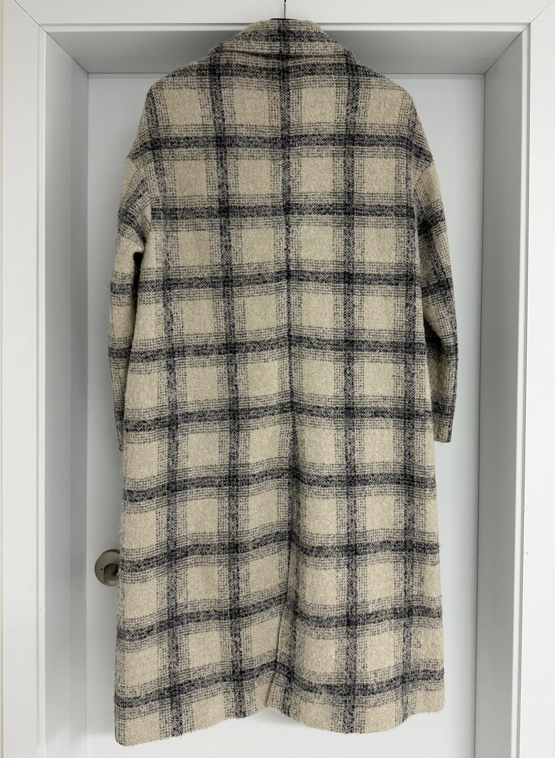 [마시모두띠] 여성  체크 이태리 알파카 코트 상품이미지6