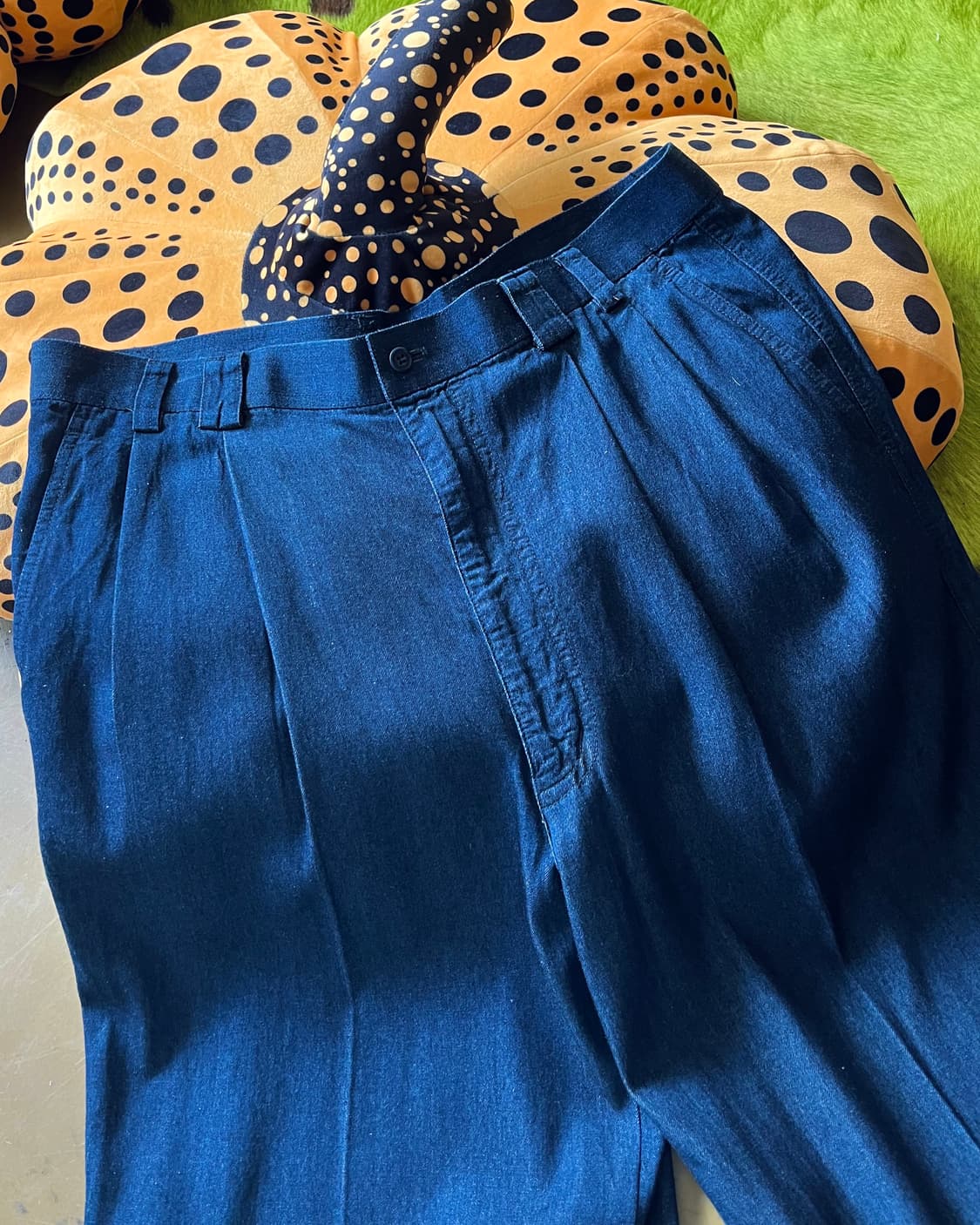 90s MCM Old 2-Tuck Denim Maxi Trouser 상품이미지4