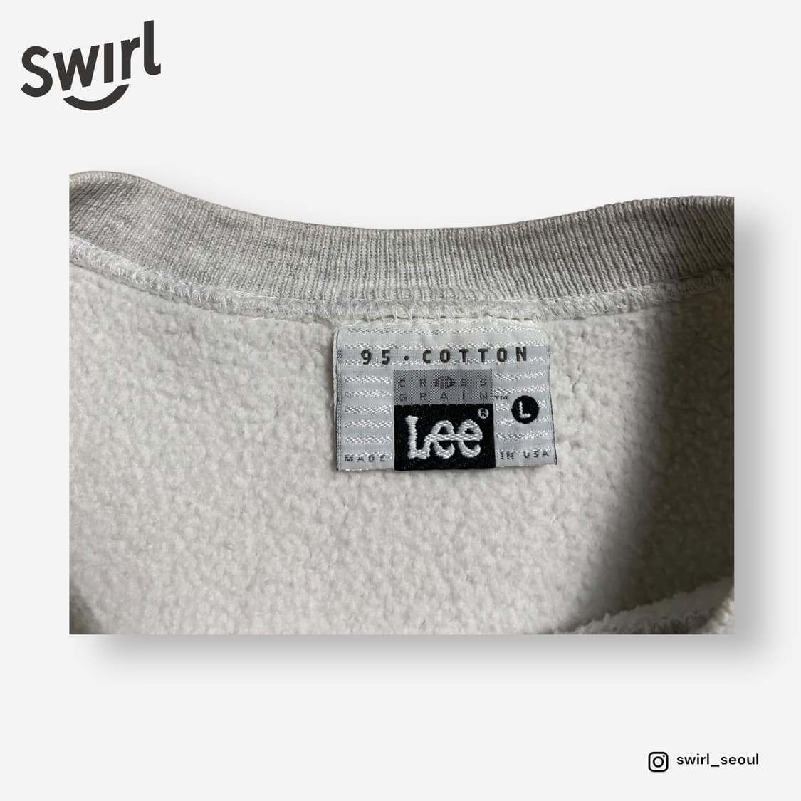 🌊Lee 90s reverse-weave sweatshirts 상품이미지5