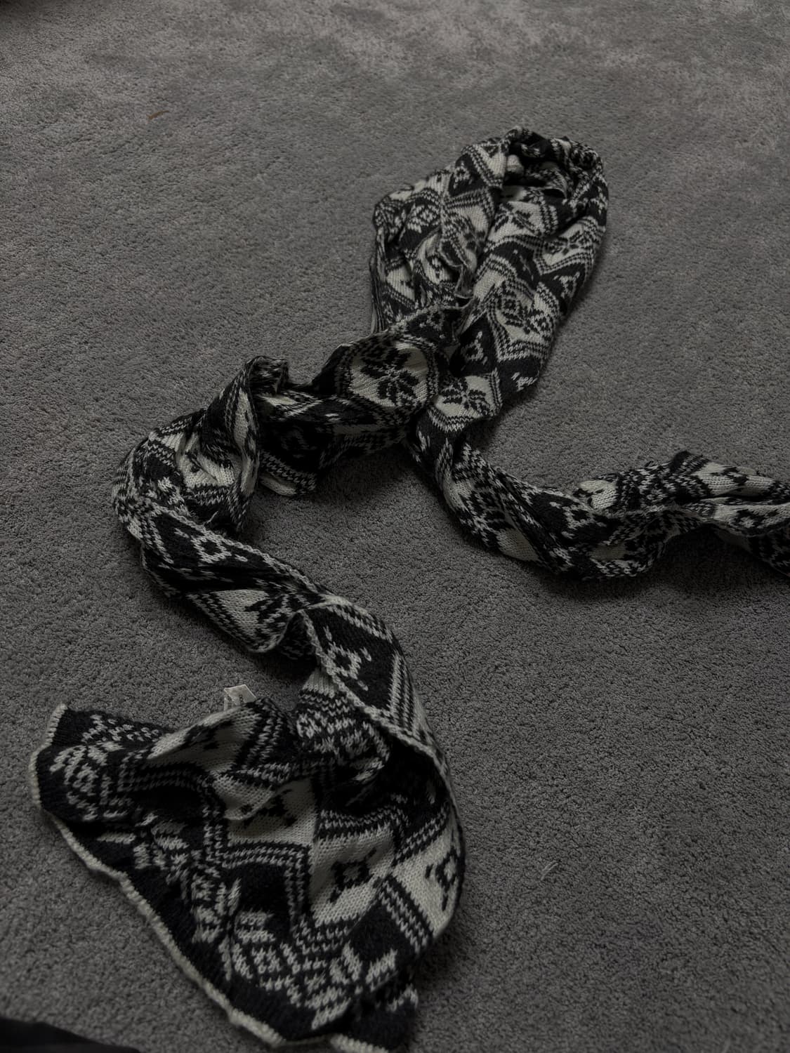 Vintage grunge knit muffler 상품이미지3