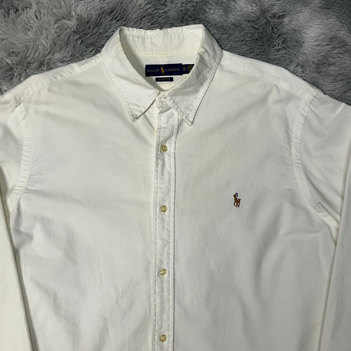 폴로랄프로렌 옥스포드 화이트 셔츠 XL 상품이미지2