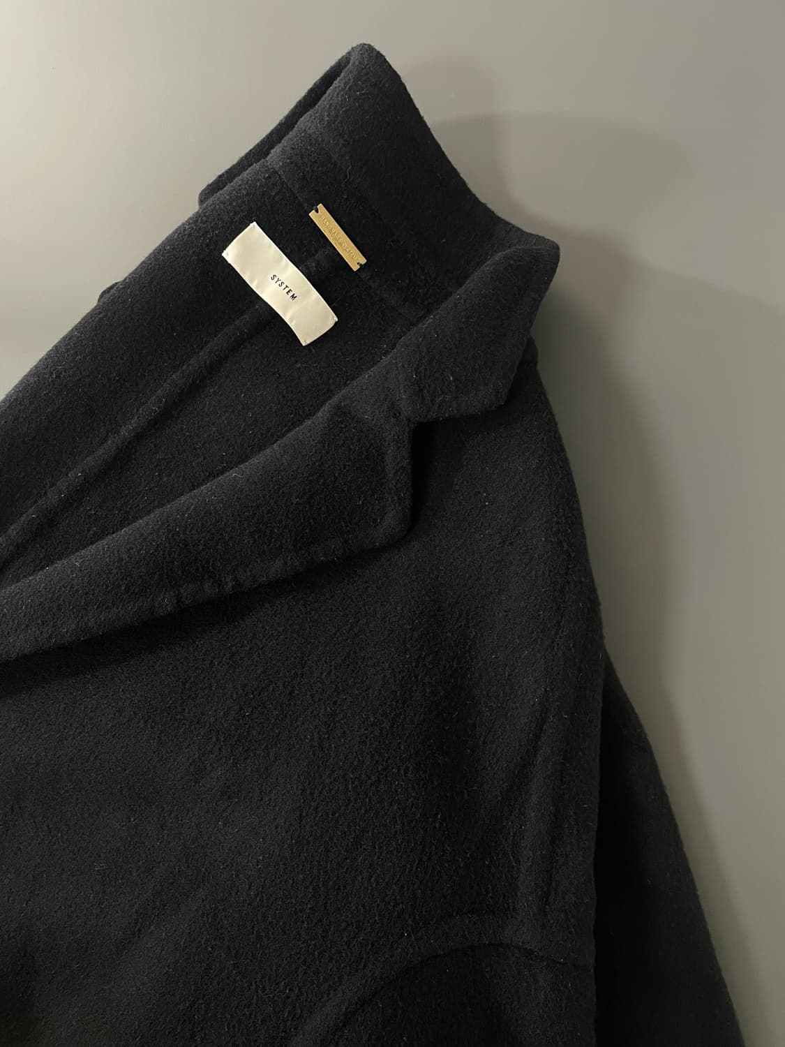 [S] 한섬 시스템 오버 핏 하프 코트 상품이미지3