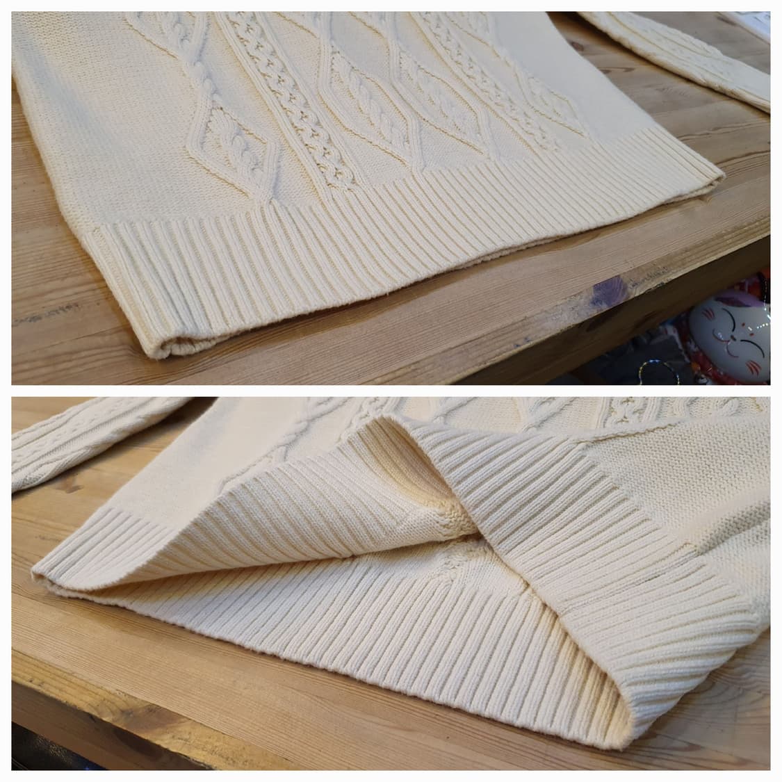 (새상품)100.FILA 꽈배기 니트 상품이미지6