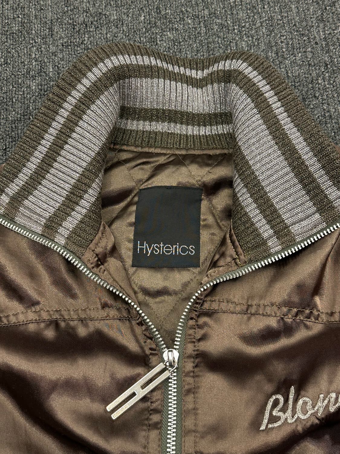 OS)Hysteric Glamour 빈티지 자수 누빔 블루종 자켓 상품이미지8