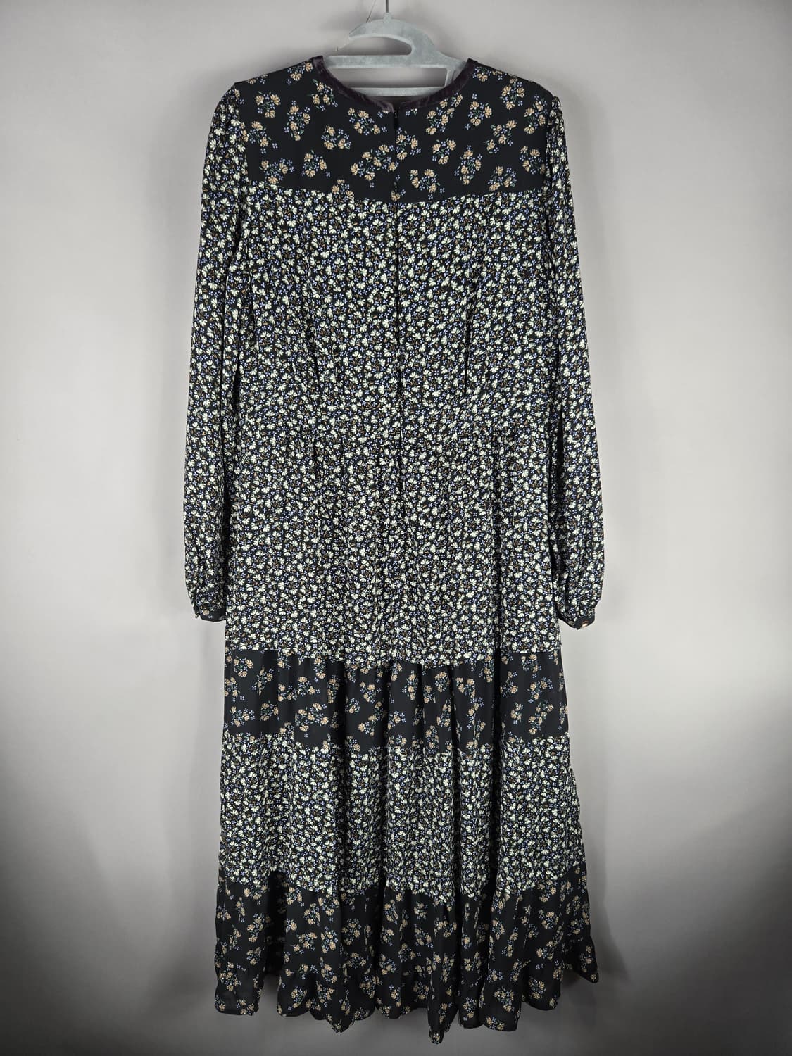 [무료배송]써스데이아일랜드 M 기모 안감 플라워 쉬폰 롱 원피스 상품이미지6