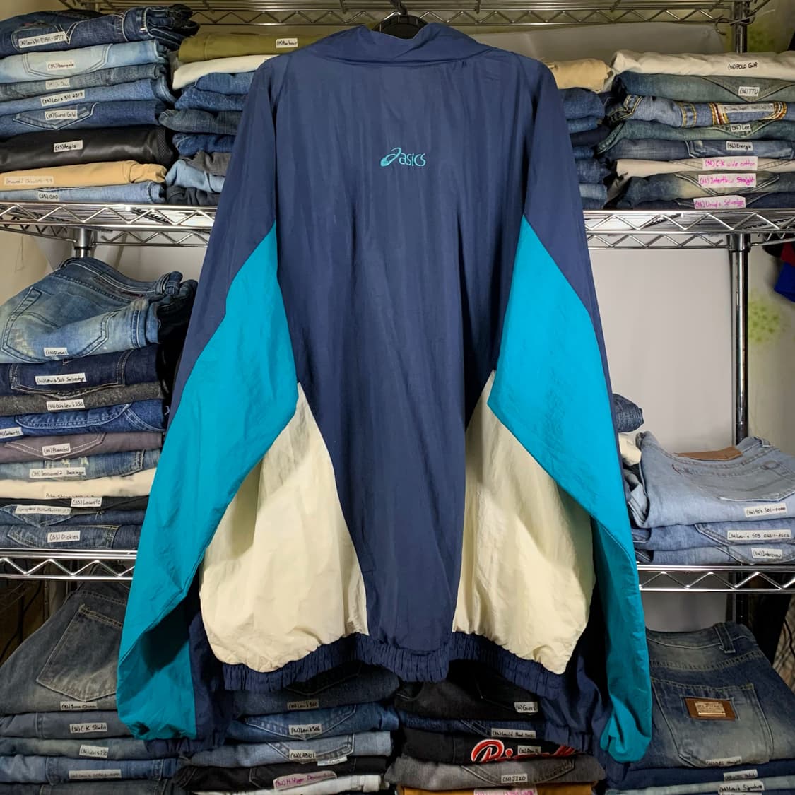 [2XL] 90's 아식스 올드스쿨 바람막이 상품이미지4